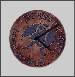 Sled Dog Spirit Clock